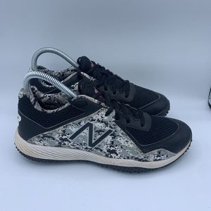 New Balance Black and White Camo Athletic Shoes